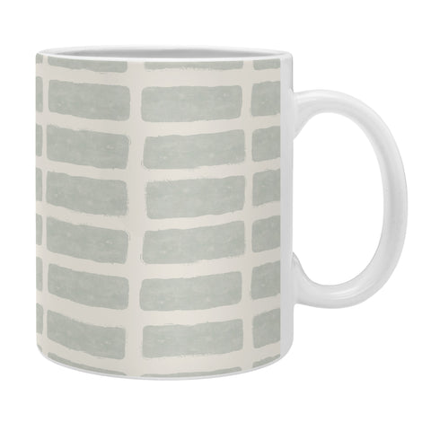 Little Arrow Design Co block print tile sage Coffee Mug