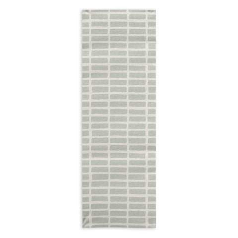 Little Arrow Design Co block print tile sage Yoga Towel