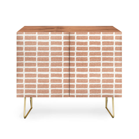 Little Arrow Design Co block print tile terracotta Credenza