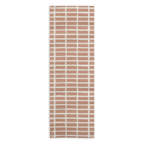Little Arrow Design Co block print tile terracotta Yoga Towel