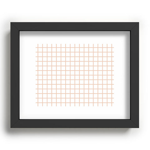 Little Arrow Design Co blush grid Recessed Framing Rectangle