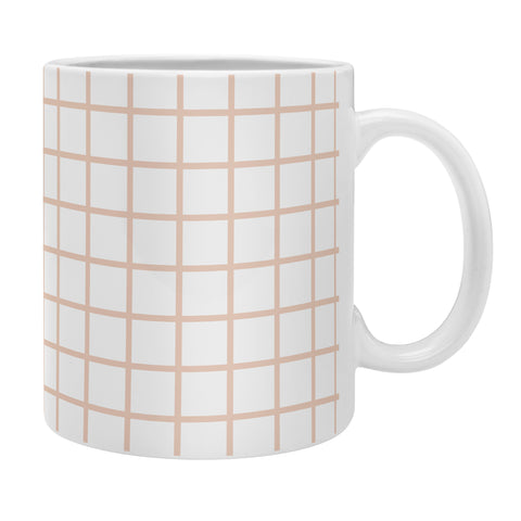 Little Arrow Design Co blush grid Coffee Mug