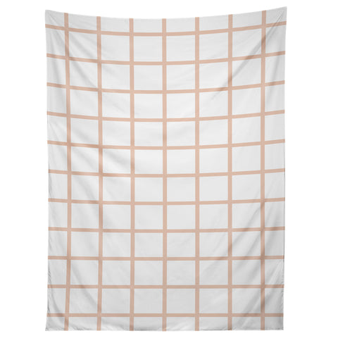 Little Arrow Design Co blush grid Tapestry