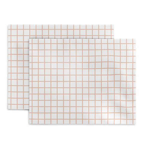 Little Arrow Design Co blush grid Placemat