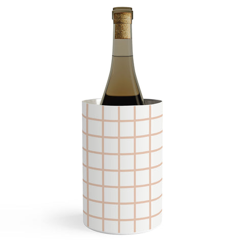 Little Arrow Design Co blush grid Wine Chiller