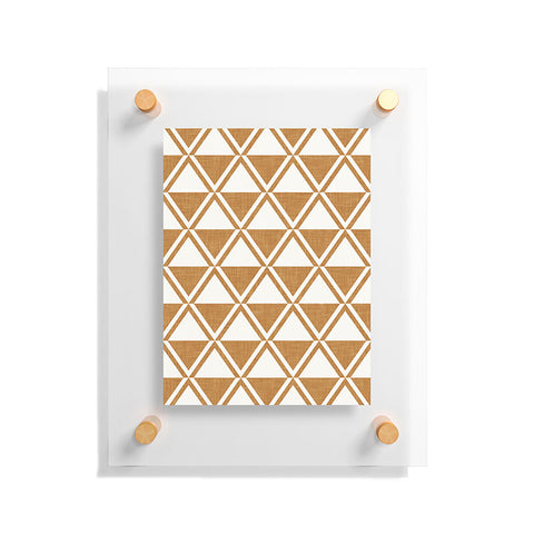 Little Arrow Design Co bodhi geo diamonds bronze Floating Acrylic Print