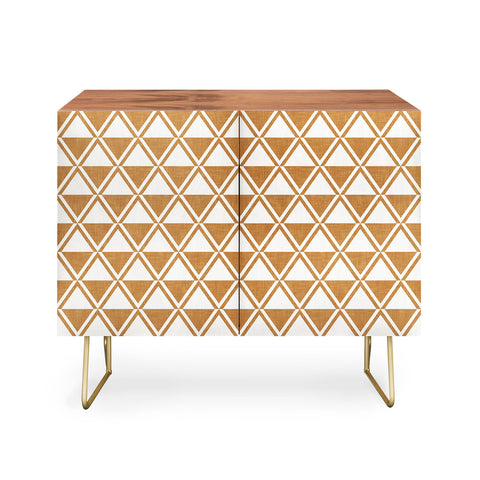 Little Arrow Design Co bodhi geo diamonds bronze Credenza