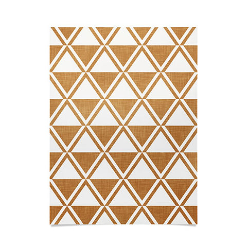 Little Arrow Design Co bodhi geo diamonds bronze Poster