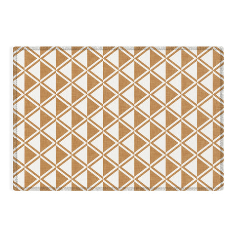 Little Arrow Design Co bodhi geo diamonds bronze Outdoor Rug