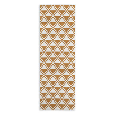 Little Arrow Design Co bodhi geo diamonds bronze Yoga Towel
