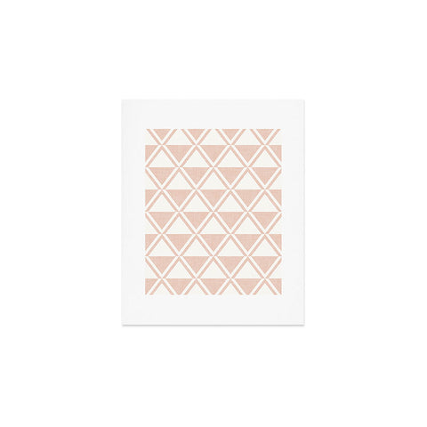 Little Arrow Design Co bodhi geo diamonds pink Art Print