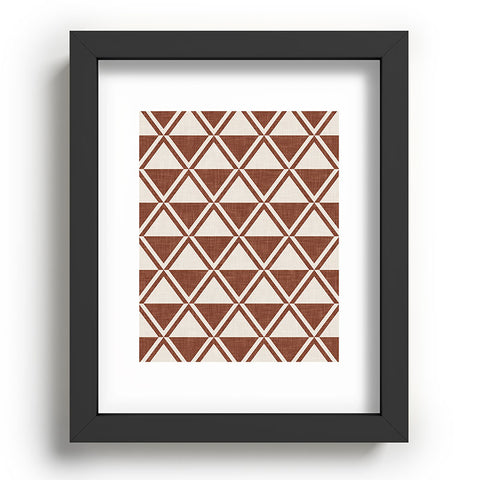 Little Arrow Design Co bodhi geo diamonds rust Recessed Framing Rectangle