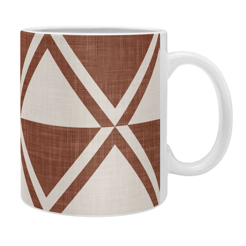 Little Arrow Design Co bodhi geo diamonds rust Coffee Mug