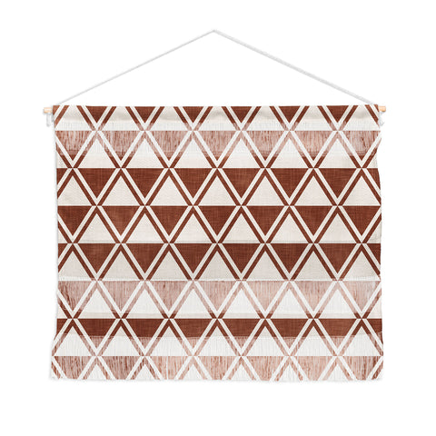 Little Arrow Design Co bodhi geo diamonds rust Wall Hanging Landscape