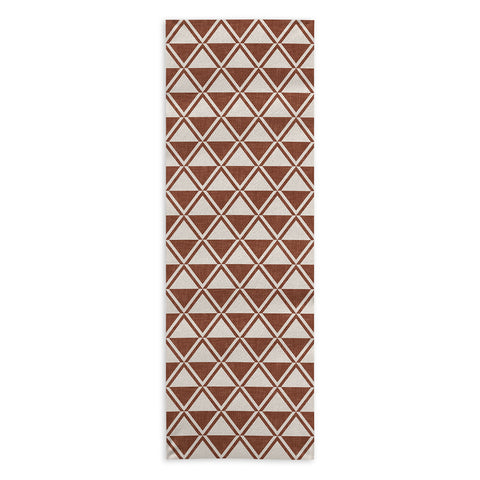 Little Arrow Design Co bodhi geo diamonds rust Yoga Towel