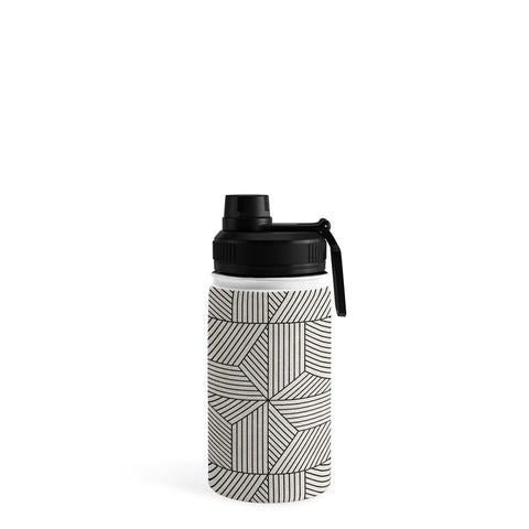 Little Arrow Design Co bohemian geometric tiles bone Water Bottle
