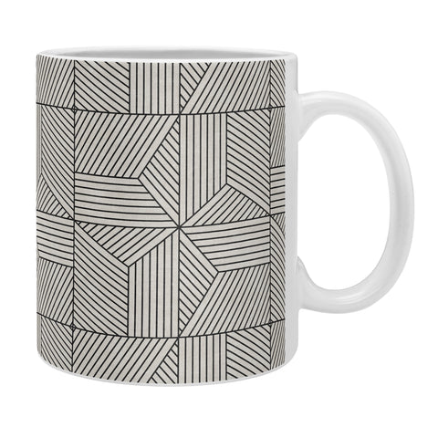 Little Arrow Design Co bohemian geometric tiles bone Coffee Mug