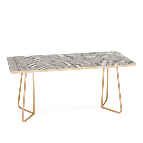 Little Arrow Design Co bohemian geometric tiles bone Coffee Table