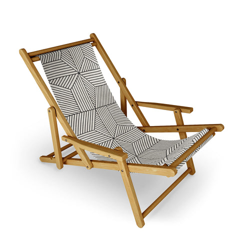 Little Arrow Design Co bohemian geometric tiles bone Sling Chair