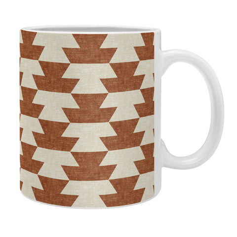 Little Arrow Design Co boho geometric aztec in ginger Coffee Mug