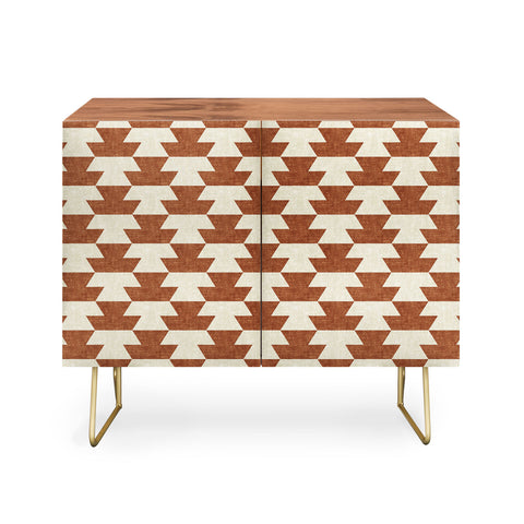 Little Arrow Design Co boho geometric aztec in ginger Credenza