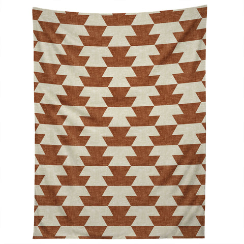 Little Arrow Design Co boho geometric aztec in ginger Tapestry