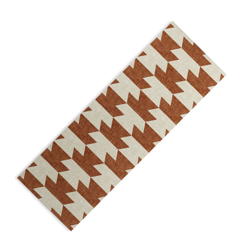 Little Arrow Design Co boho geometric aztec in ginger Yoga Mat