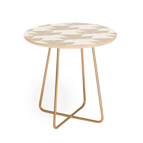 Little Arrow Design Co boho geometric aztec Round Side Table