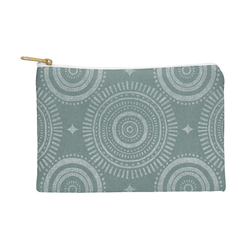 Little Arrow Design Co boho sun and stars dark teal Pouch