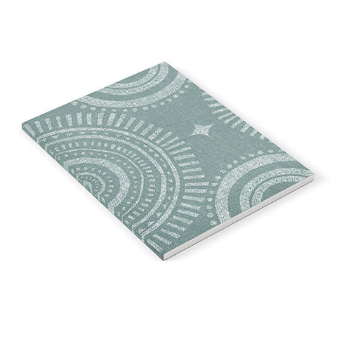 Little Arrow Design Co boho sun and stars dark teal Notebook