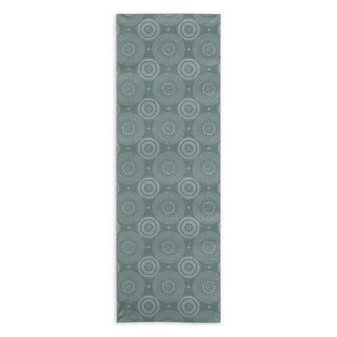 Little Arrow Design Co boho sun and stars dark teal Yoga Towel