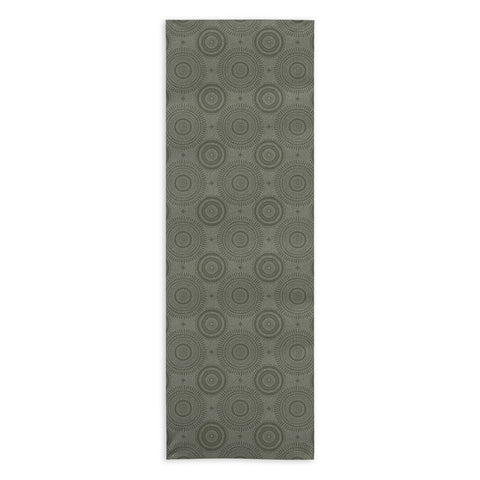 Little Arrow Design Co boho sun and stars olive Yoga Towel