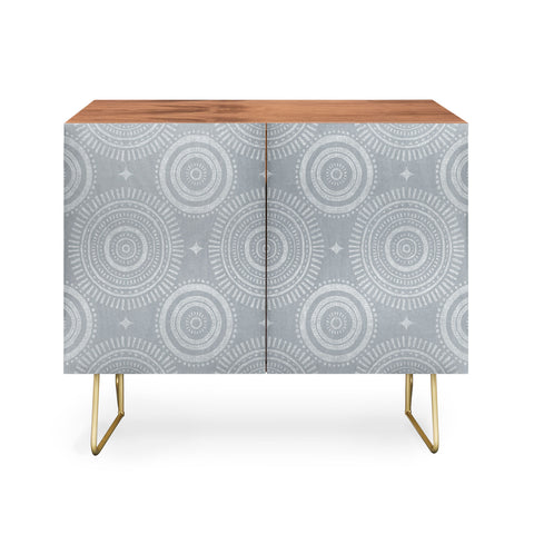 Little Arrow Design Co boho sun and stars spa blue Credenza