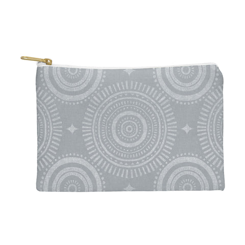 Little Arrow Design Co boho sun and stars spa blue Pouch