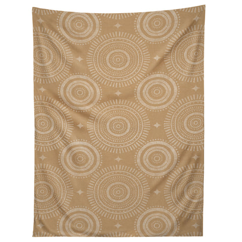 Little Arrow Design Co boho sun and stars tan Tapestry