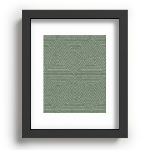 Little Arrow Design Co boho triangle stripes sage Recessed Framing Rectangle