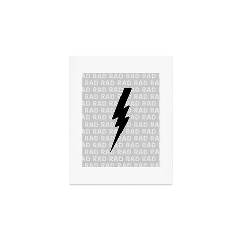 Little Arrow Design Co bolts in black Art Print