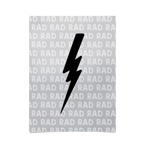 Little Arrow Design Co bolts in black Poster