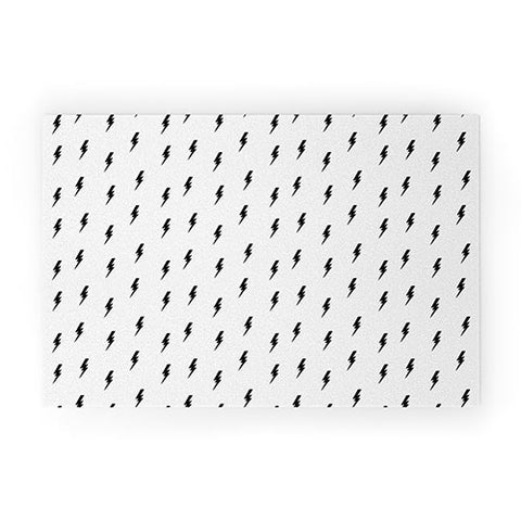Little Arrow Design Co bolts in black Welcome Mat
