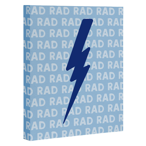 Little Arrow Design Co bolts in blue Art Canvas