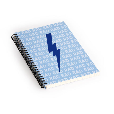 Little Arrow Design Co bolts in blue Spiral Notebook