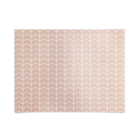 Little Arrow Design Co boreas blush chevron Poster
