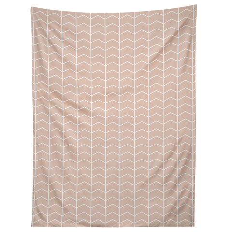 Little Arrow Design Co boreas blush chevron Tapestry