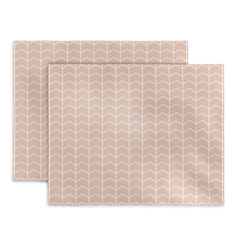 Little Arrow Design Co boreas blush chevron Placemat