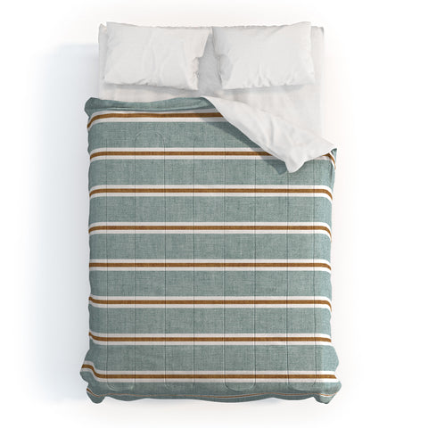 Little Arrow Design Co Cadence Stripes dusty blue Comforter
