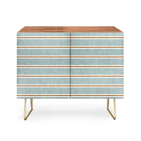 Little Arrow Design Co Cadence Stripes dusty blue Credenza
