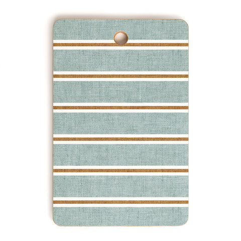 Little Arrow Design Co Cadence Stripes dusty blue Cutting Board Rectangle