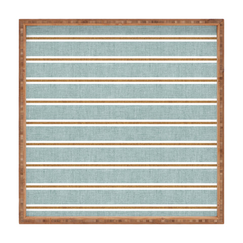 Little Arrow Design Co Cadence Stripes dusty blue Square Tray