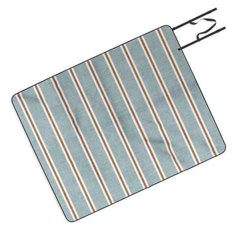 Little Arrow Design Co Cadence Stripes dusty blue Picnic Blanket