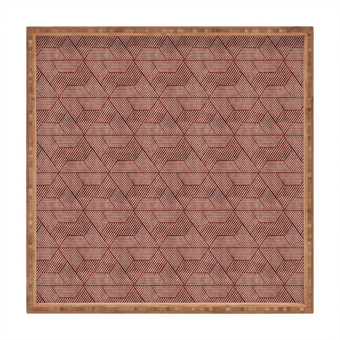 Little Arrow Design Co cadence triangles rust Square Tray